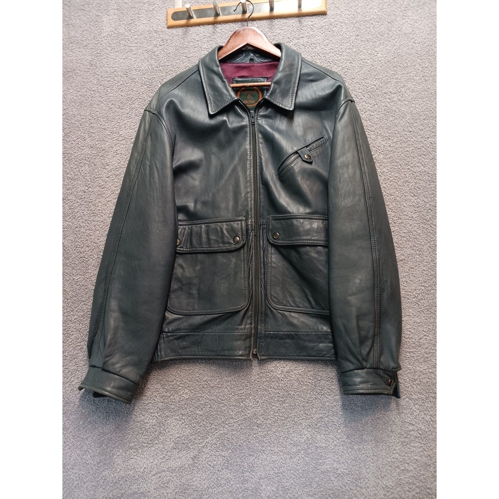 Cottrell & Hayes 2Y2 Men's Leather Jacket 44 Classic Vintage Zip Front Mexico
